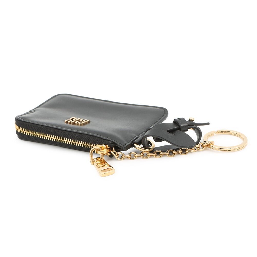 Miu Miu Miu Wallet/Coin Case Leather 5tl508 Black - image 2